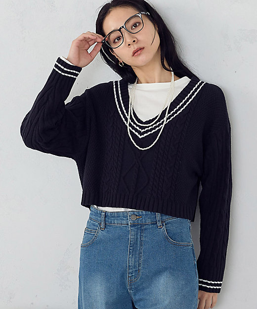 チルデン 深Vネックニット（1277KO01） | COMME CA ISM