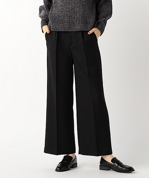 シャンブレー センタープレス ワイドパンツ（3852PI60