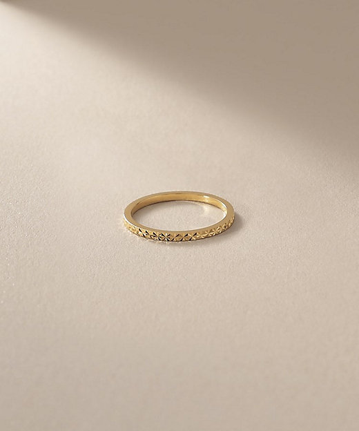 K18カットワーク極光 リング（ピンキー）（2001463468