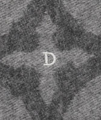 オーバーラップサークル モノトーンカシミヤ100％マフラー