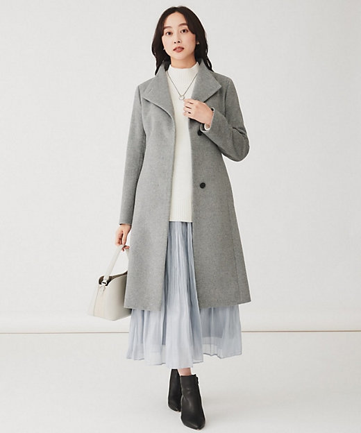 日本製】2WAYスタンドカラーロングコート（2002298209