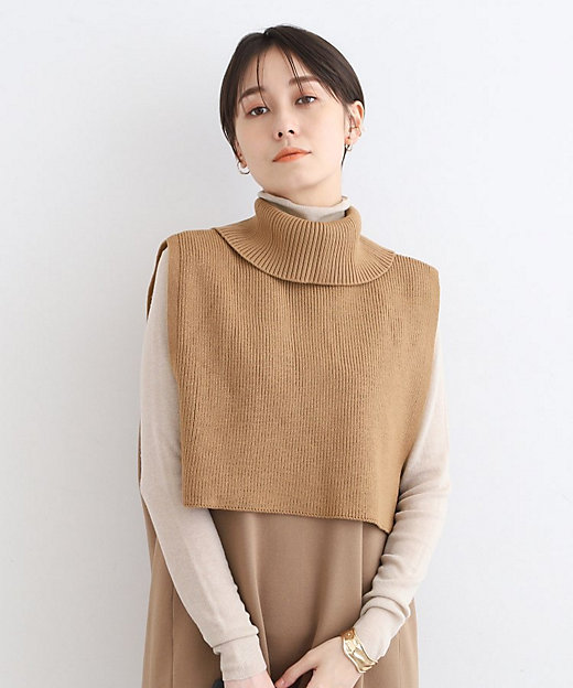 洗える／2WAY】タートルネックニットケープ（2002345126