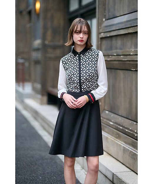 otonaMUSE11月号掲載】オーバーラップサークルシャツ