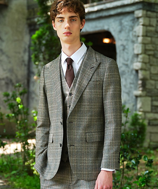 セットアップ可】マルチカラーグレンチェックジャケット