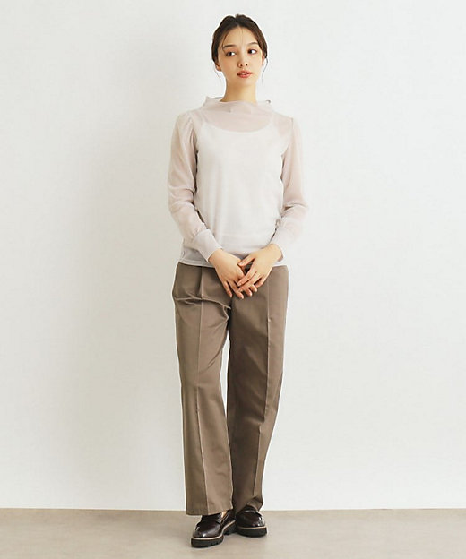 シアー／洗える】シースルーカットソー（2002336962