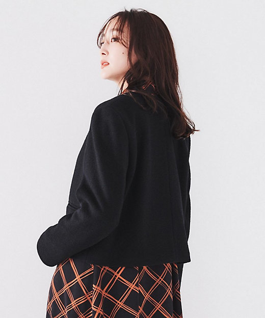 日本製／短ジャケ】ブークレークロップドジャケット