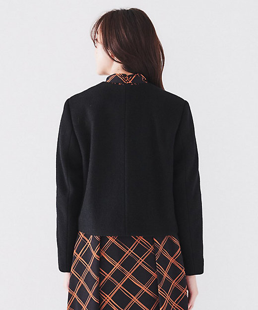 日本製／短ジャケ】ブークレークロップドジャケット