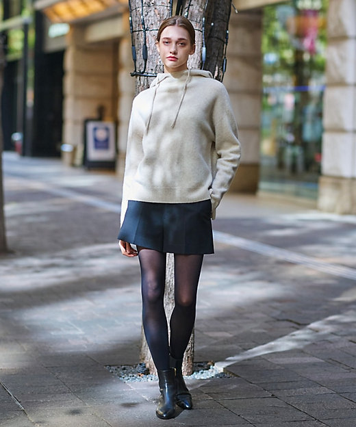 限定カラーあり】カシミヤブレンドフードニット（2002370806