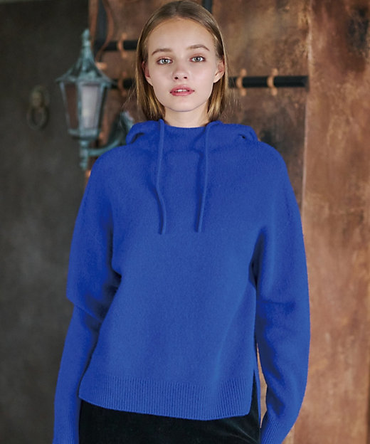 限定カラーあり】カシミヤブレンドフードニット（2002370806