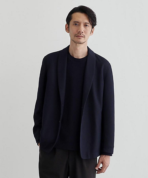 尾州織】ショールカラー カーディガン（2002464169