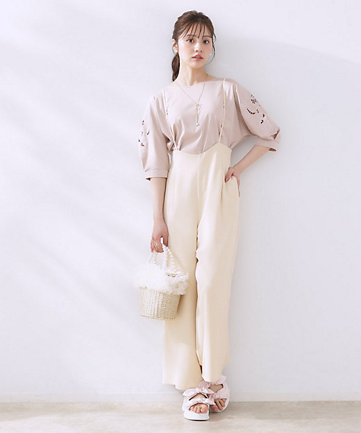 マシンウォッシャブル・きれいめ】キャミロンパース