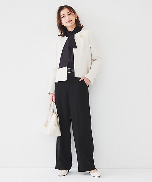 通勤】ツイード ペプラムジャケット（2002409351