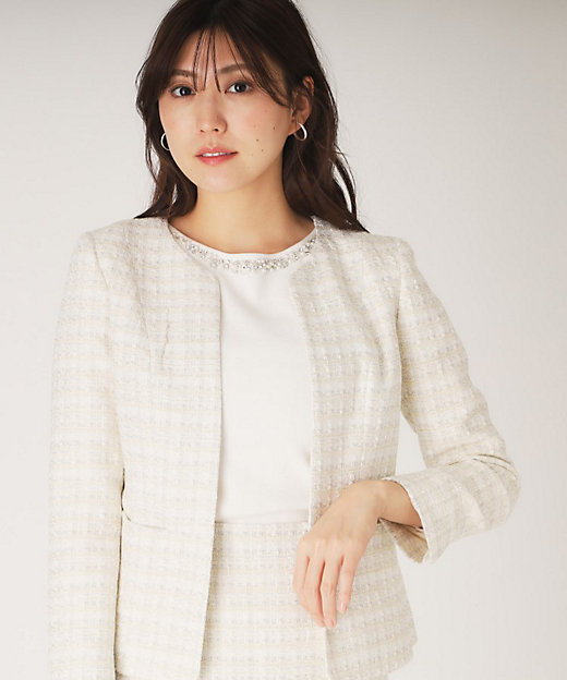 日本製】ファンシーツィードジャケット（2002414389