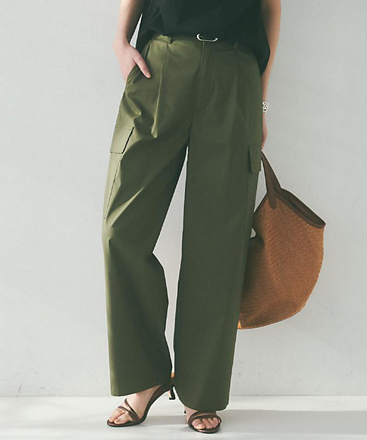 洗える／スポーティー】ストレートカーゴパンツ（2002433178