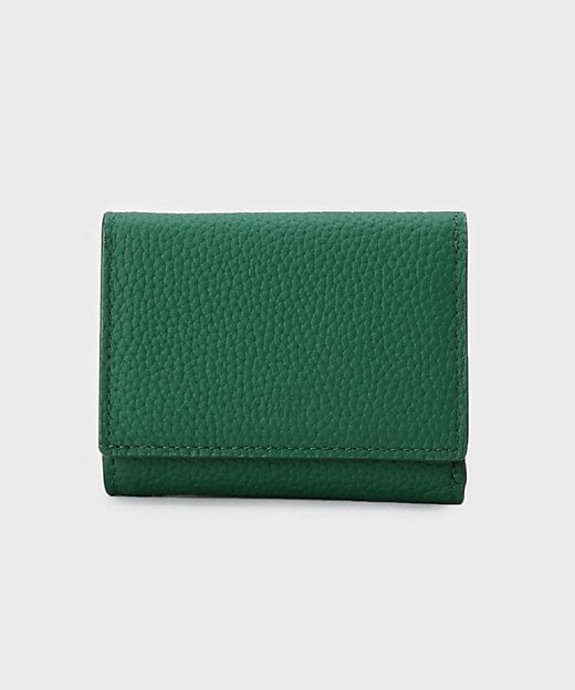 ソフトシュリンクレザー三つ折り財布（2002544439） | TAKEO