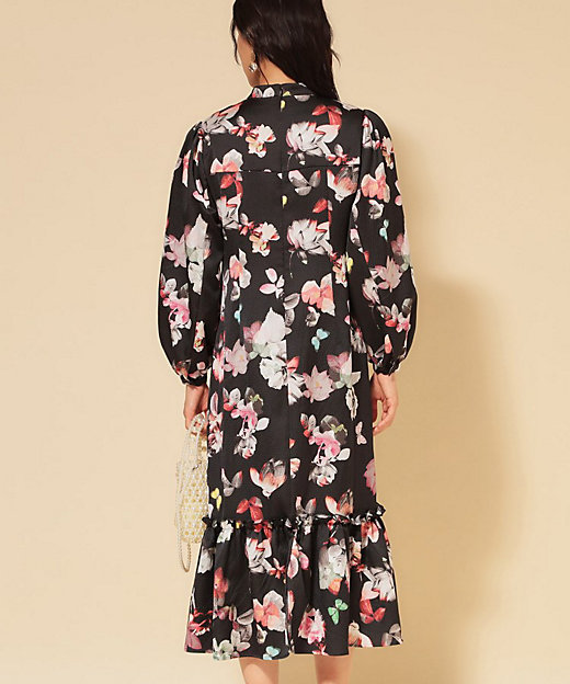 COLLECTION LINE】チャイナ花柄ワンピース