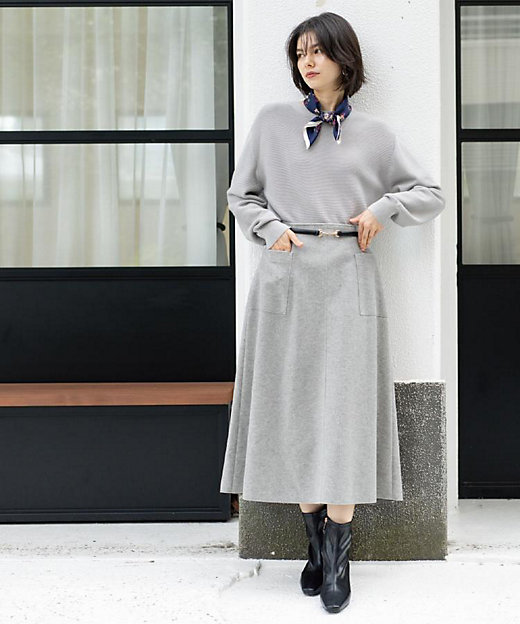 ウールライクフレアスカート【洗濯機OK】（2002545144