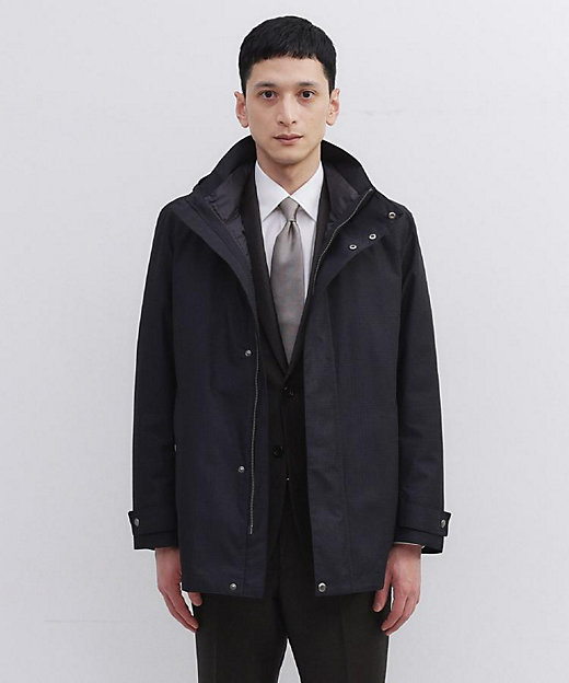 3WAY】グレンチェック ダウンライナー ブルゾン