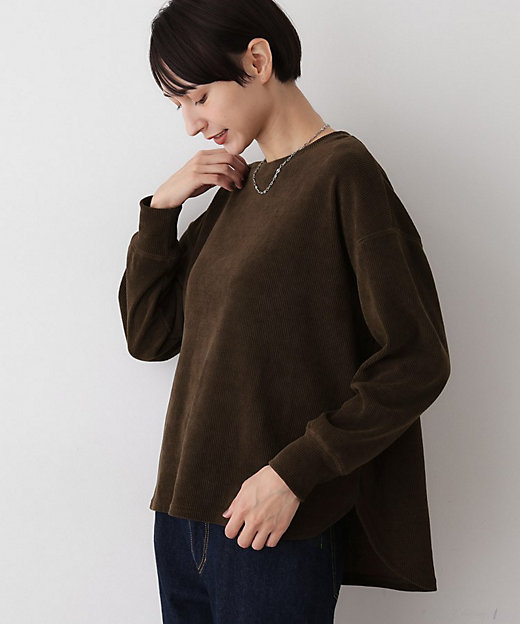 洗える】ベロアサーマルカットソー（2002549657） | Dessin