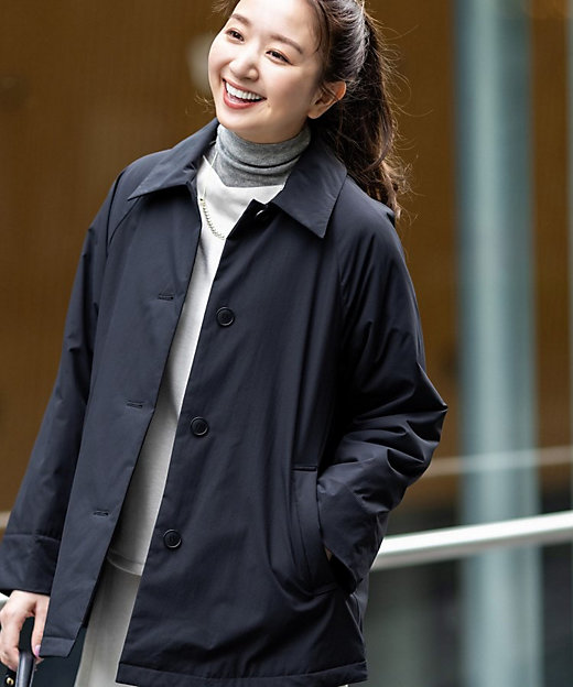 超軽量／蓄熱】ライトパフステンカラーコート（2002540665