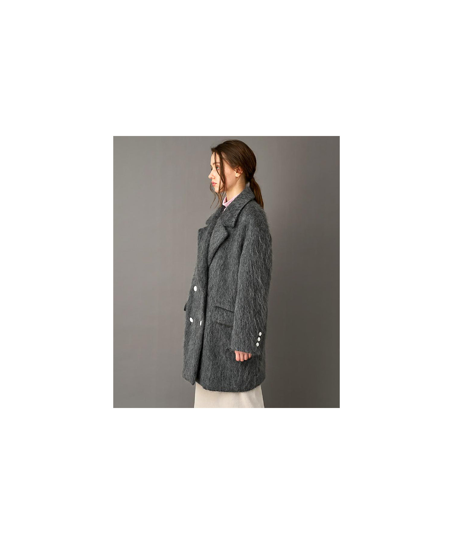 モヘヤ混シャギーチェスターコート（2002554068