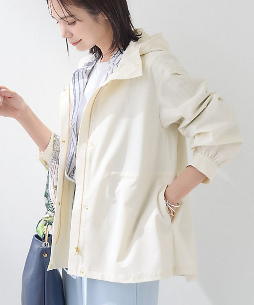 撥水／フード取外し可】凹凸素材ブルゾン（2002554599