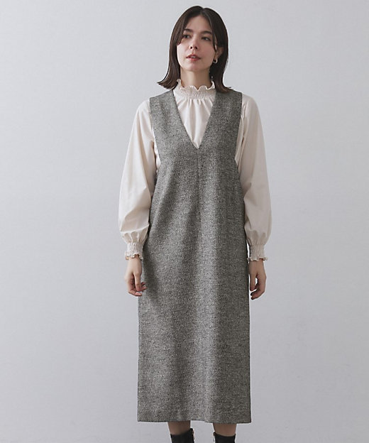 ラメツイードジャンスカ【洗濯機OK】（2002555766