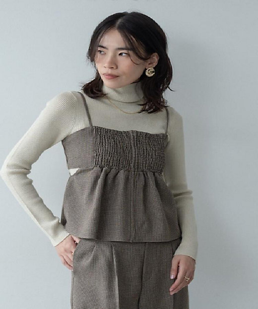 ガンクラブチェックビスチェ（2002556070） | GALLEST