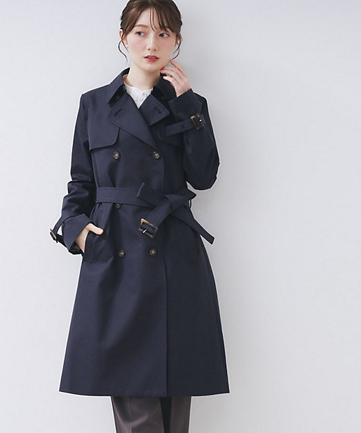 トレンチコート【洗濯機OK／撥水／花粉対応】《XS～3L