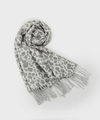 レオパード柄ストール／フリンジストール（2002553082