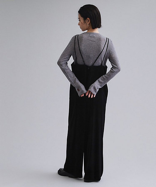 es】ベロアサロペット【洗濯機OK】（2002553640