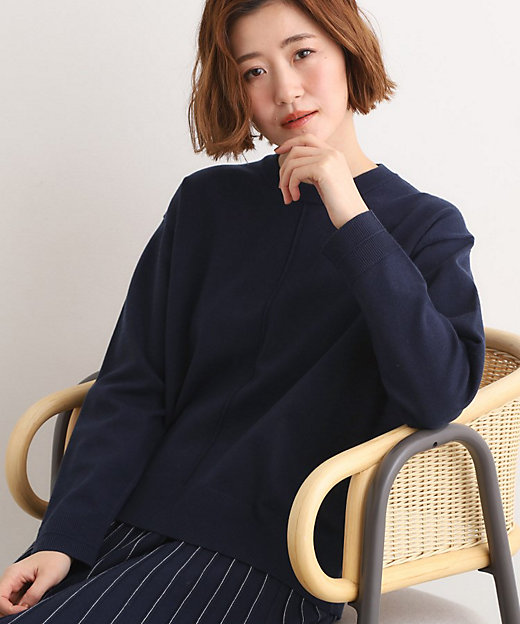 SETUP可能】冬から春まで心地よく タック編みオーバーサイズ