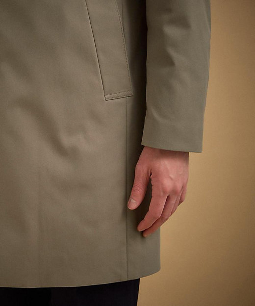 撥水ツイル スタンドカラー コート（2002560087） | TAKEO