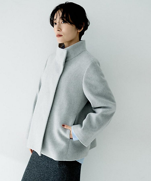 着回しが効く／オンオフアウター】ウールショートコート