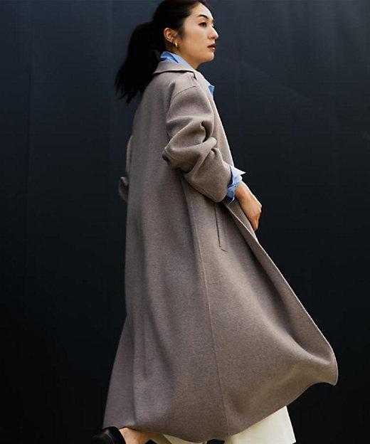 ロング丈／軽やか】テーラード リバーコート（2002507961