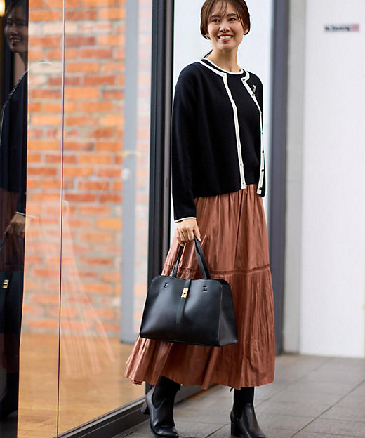 腰周りすっきり◎】プリーツギャザースカート（2002508981