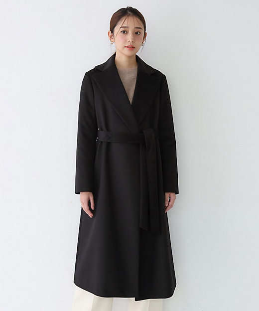 カシミヤ100％／日本製】ロングガウンコート（2002528918