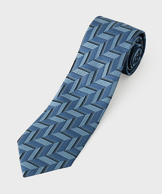 矢絣紋シャドーストライプネクタイ（2002535923） | TAKEO