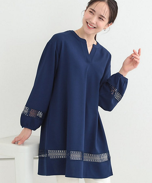 レース切り替えチュニックワンピース（2002572694） | SHOO