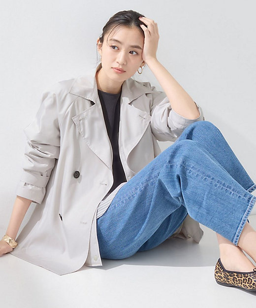 撥水／UVケア／2WAY】超軽量ライナー付ライトトレンチコート