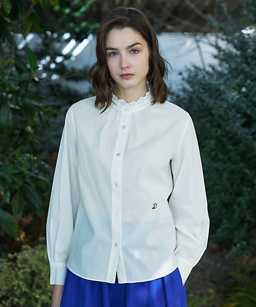 スタンドフリルネックブラウス（2002600024） | DRESSTERIOR