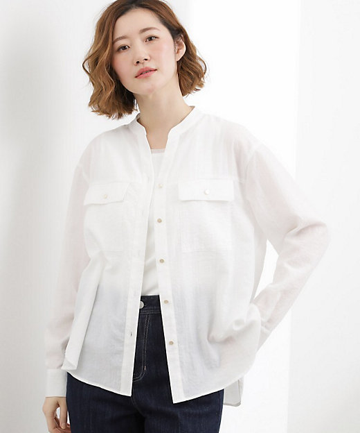 貴島明日香さん着用】お仕事も普段も。今どきワークシャツブラウス