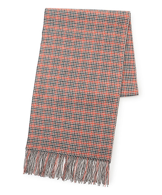 リバーシブルカシミヤ チェックマフラー（AA1LLS0412） | J