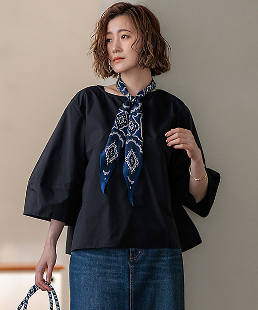 ナイロンコットンポプリン コンパクト ブラウス（BLWOCA0211