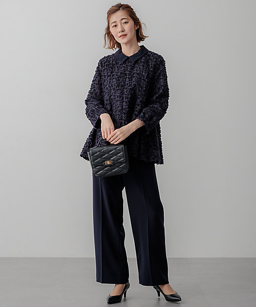 VERYコラボ】ボタニカル カットジャカード ブラウス