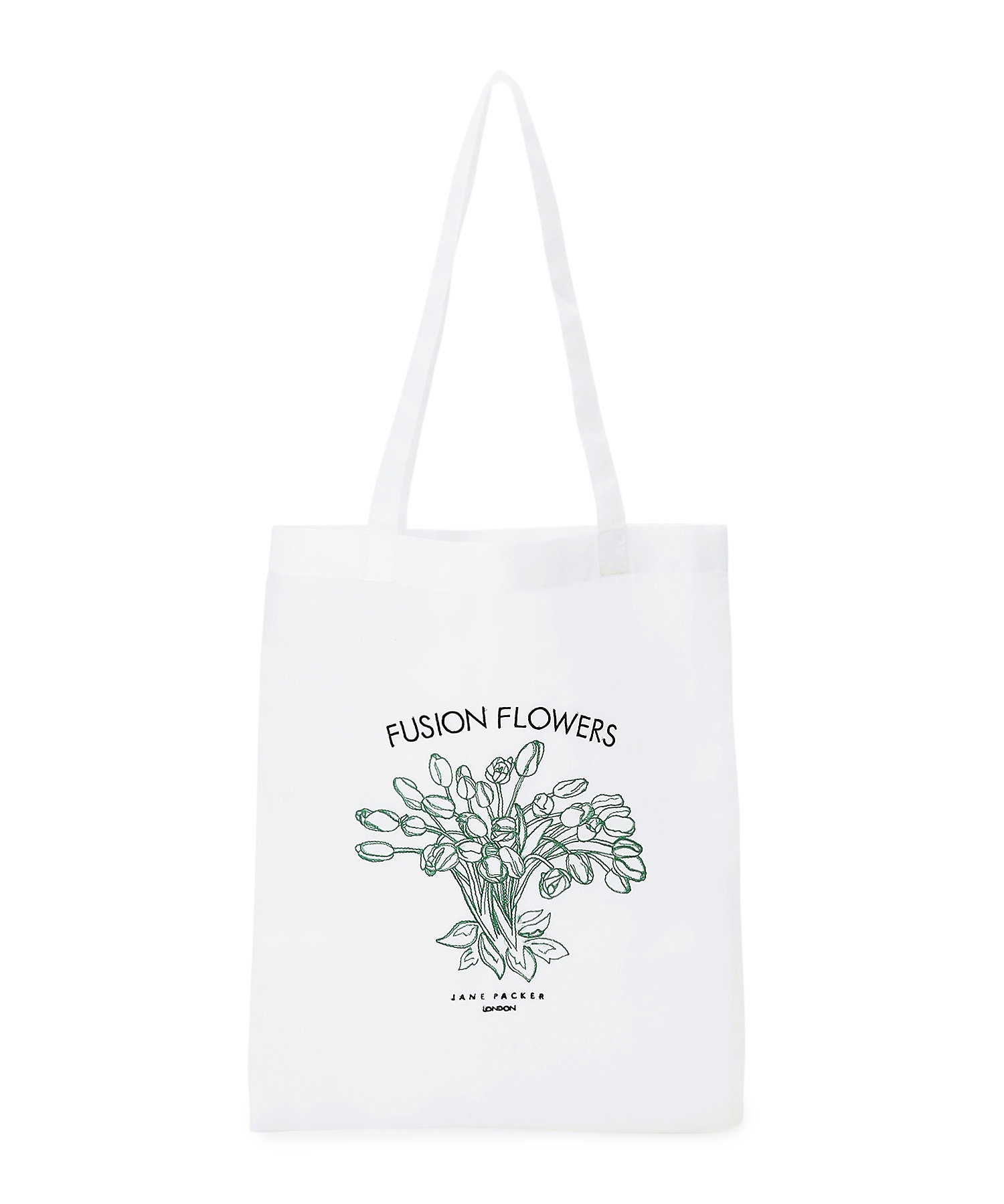 JANE PACKER コラボ フラワー刺繍 トートバッグ