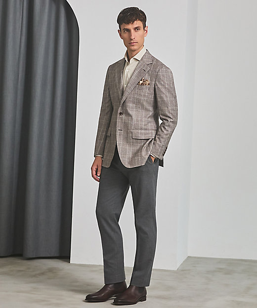 CANONICO／カノニコ】サキソニーウールコットンブレンド