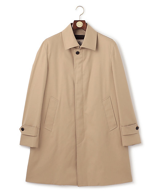 定番】コンパクトスピンギャバジン ステンカラーコート