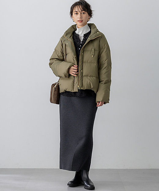 滝沢眞規子さん着用／VERY掲載】シレータフタ コンパクト ダウン