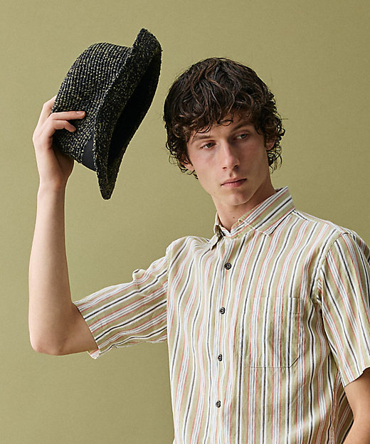 サイズ調整可】ラフィアメランジ ハット（HT1KLM0007